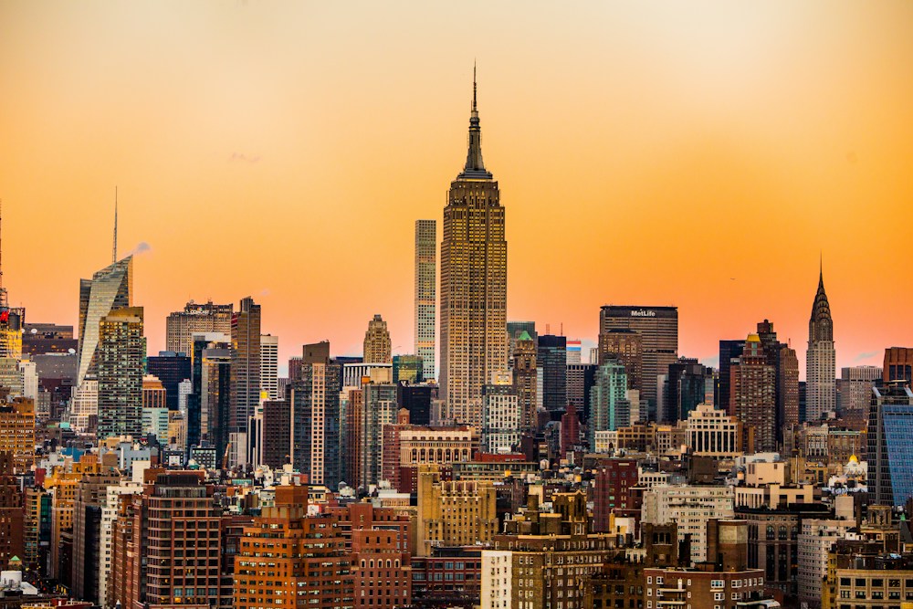 New York City skyline across the water